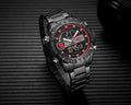 NAVIFORCE Lingxiang 9146 Steel Band Watch Dual Movement Electronic Watch Sports Steel Band Men's Watch
