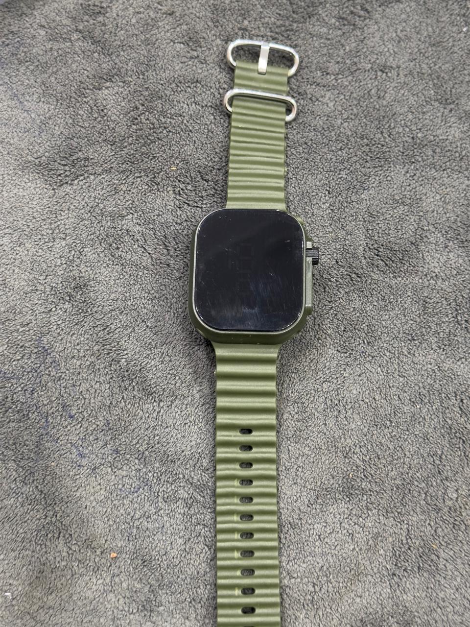 Digital Watch for Men & Women – LED Display Sports Wrist Watch (Green)
