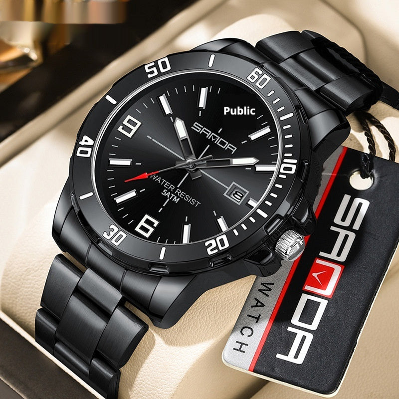 Multifunctional Waterproof Quartz Watch For Men